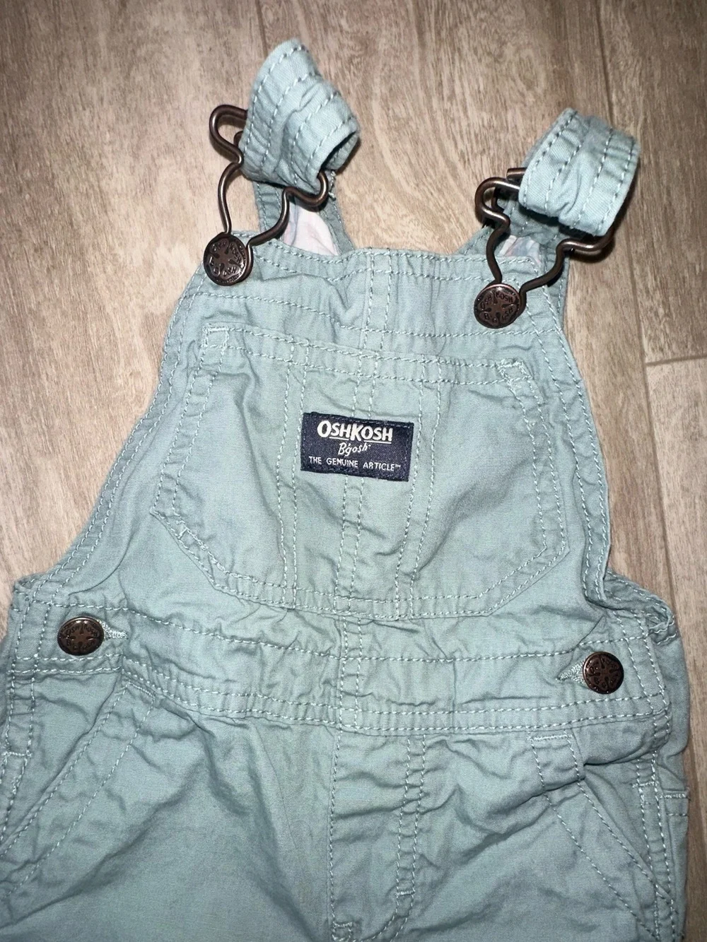 OshKosh B'gosh Mint Green Toddler Overalls